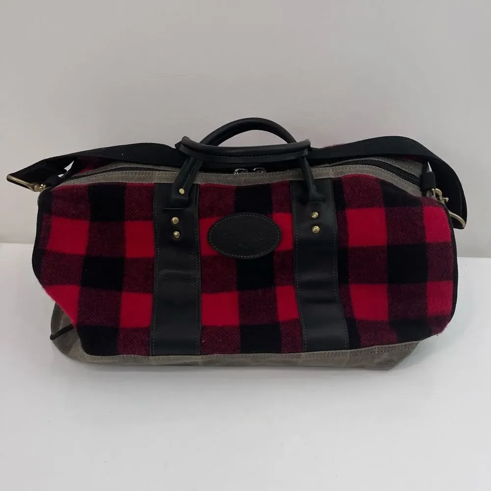 FROST RIVER IMOUT DUFFLE BAG CARRY ON - RED PLAID 39 L